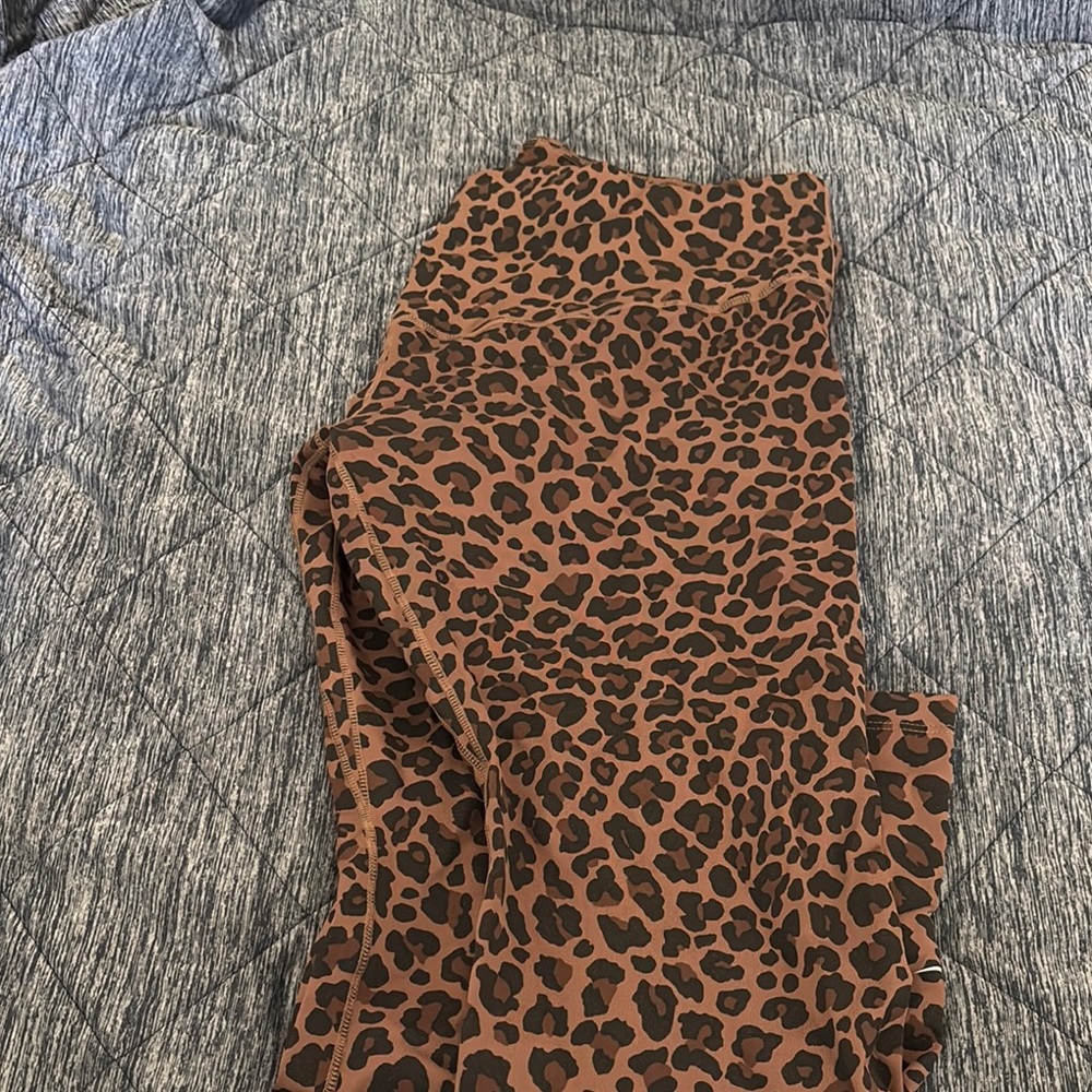 Nike Leopard Print Leggings - Brown and Black